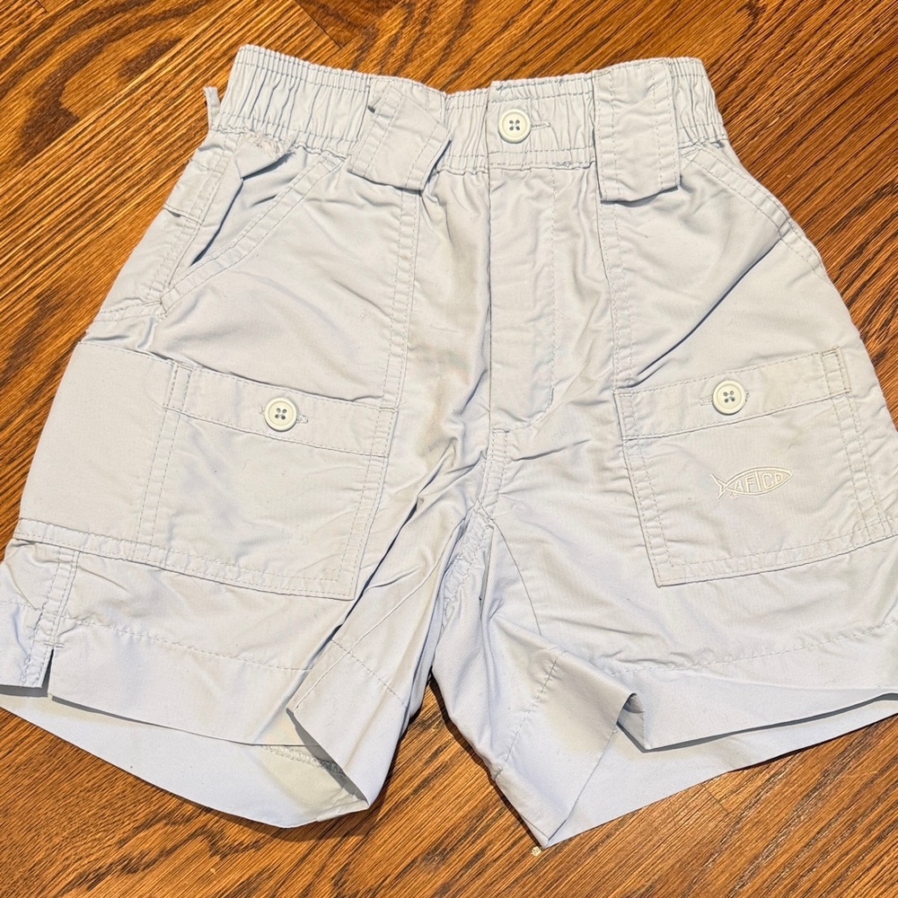 AFTCO Kids Light Blue Cargo Shorts